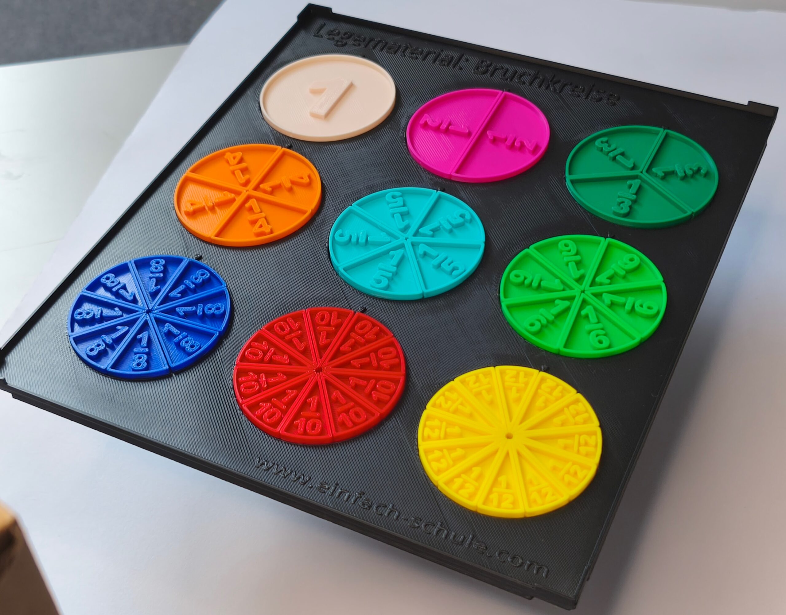 Bruchrechnung mit Legematerial