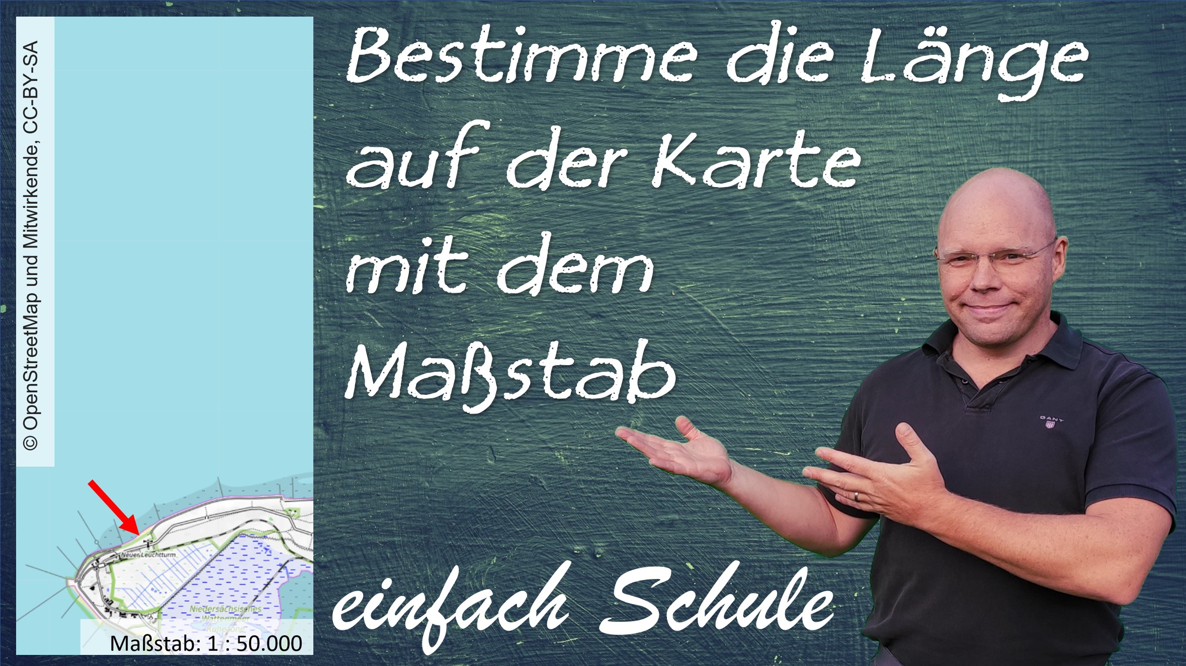 Die Bildlänge aus dem Maßstab berechnen