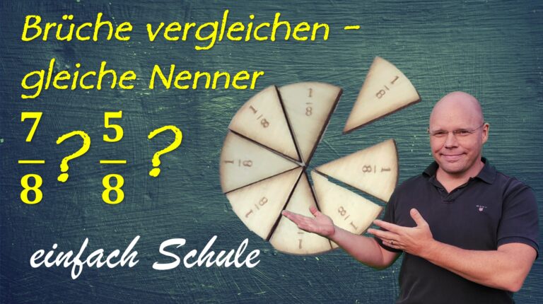 Brüche vergleichen – gleiche Nenner