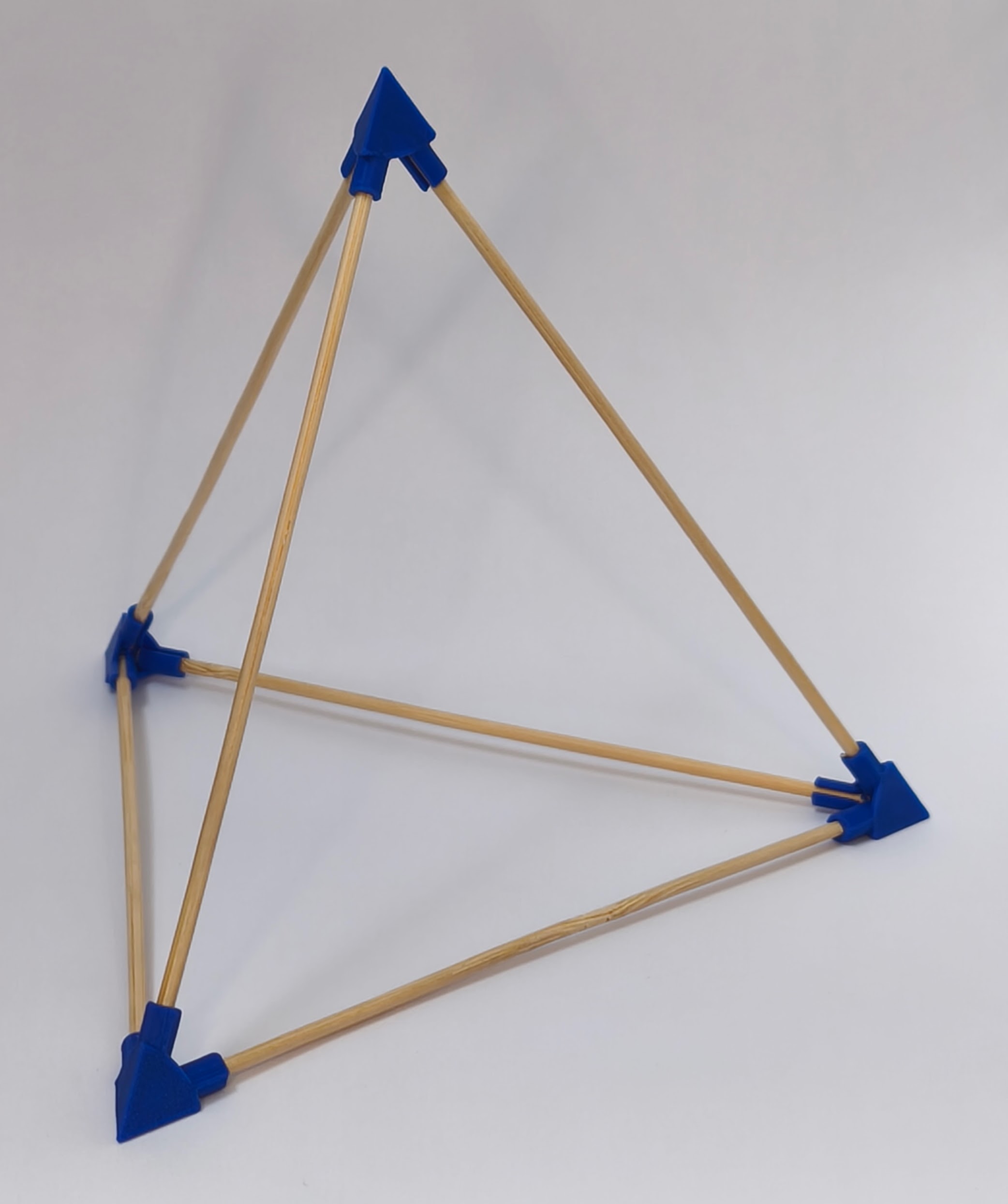 Kantenmodell eines Tetraeders Kantenmodell eines Tetraeders